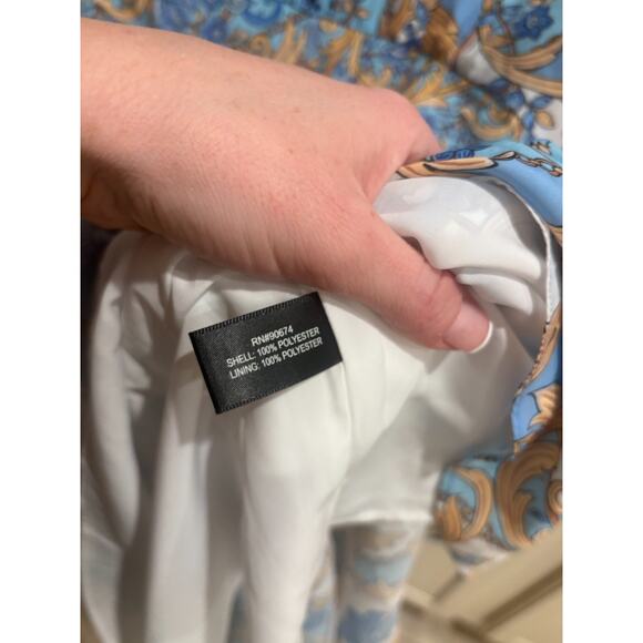 Boston Proper Regal Resort Patchwork Print A-Line Dress Small 2-6 NEW - Picture 9 of 9